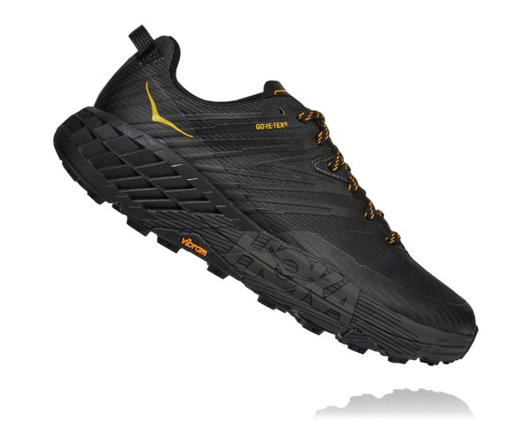 Hoka One One Speedgoat 4 GORE-TEX Mens UK - Grey Trail Running Shoes - WJOTD7052